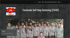Desktop Screenshot of cambodianselfhelpdemining.org
