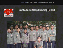 Tablet Screenshot of cambodianselfhelpdemining.org